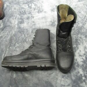 Swiss Army Minerva Mens Boots 300 30 cm 12US Blk Leather Military Steel Toe RARE